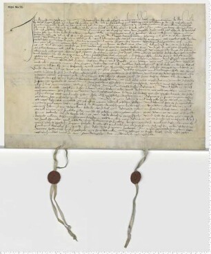 Testament des Bürgers Jurgen Foyleke, besiegelt durch die Ratsmannen Schomaker und Reinstorp.