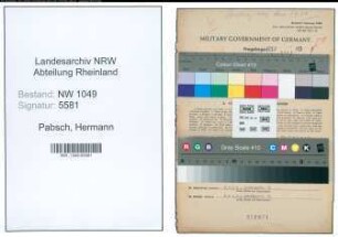 Entnazifizierung Hermann Pabsch , geb. 21.03.1900 (Landwirt)