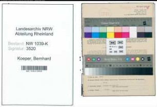 Entnazifizierung Bernhard Koeper , geb. 15.06.1904 (Beamter)