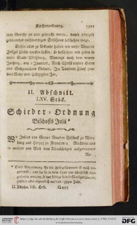 II. Abschnitt, LXV. Stueck