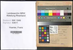 Entnazifizierung Franz Huerter , geb. 11.03.1901 (Agronom)