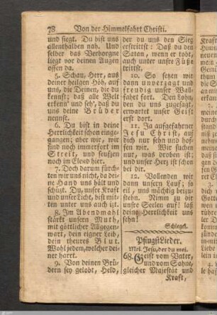 Pfingstlieder.