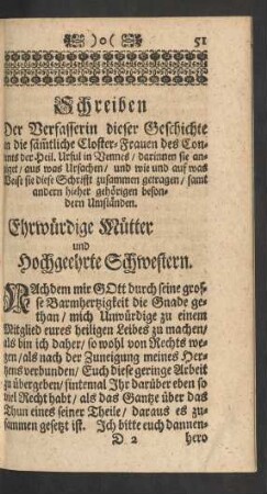 Schreiben Der Verfasserin dieser Geschichte ...