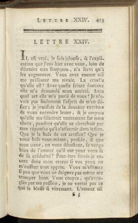 Lettre XXIV. - Lettre XXXV.