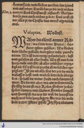 Voluptas. Wollust.