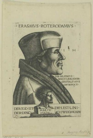 Profilbildnis des Erasmus von Rotterdam