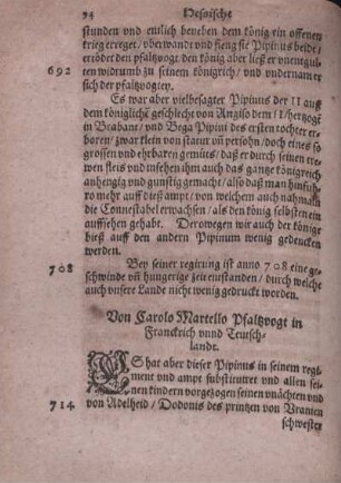 Von Carolo Martello Pfalzvogt in Frankrich vnnd Teutschlandt.