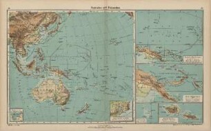 Australien und Polynesien, Deutsche Besitzungen im Großen Ozean, Kaiser Wilhelmland und Bismarckarchipel, Jaluit-Inseln, Die deutschen Samoa-Inseln, Gouvernement-Kiautschou