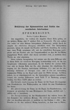 Erklärung der Ephemeriden und Tafeln des nautischen Jahrbuches.