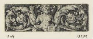 Ornament mit Satyrtorso