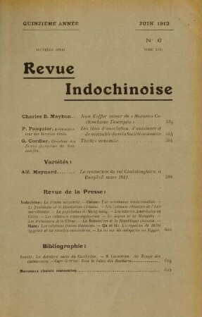 Juin 1912. No. 6