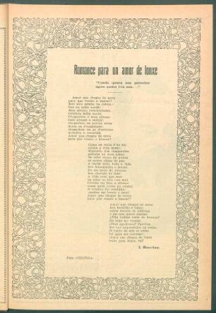 Romance para un amor de lonxe
