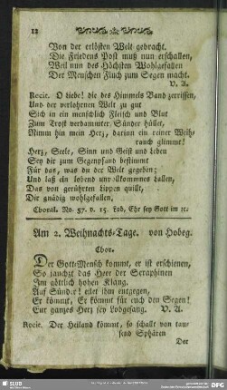Am 2. Weihnachts-Tage