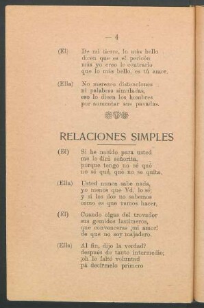 Relaciones simples