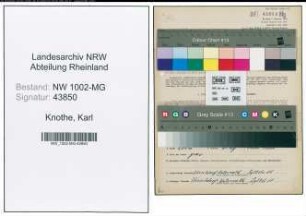 Entnazifizierung Karl Knothe , geb. 07.08.1891 (Schlosser)