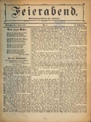 Feierabend. 1897 = Jg. 8