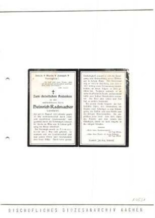 Rademacher, Heinrich