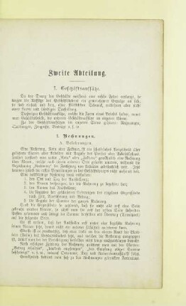 I. Geschäftsaufsätze