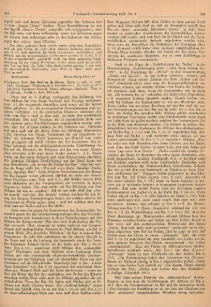 345-347 [Rezension] Paulus Apostel, Der Brief an die Römer