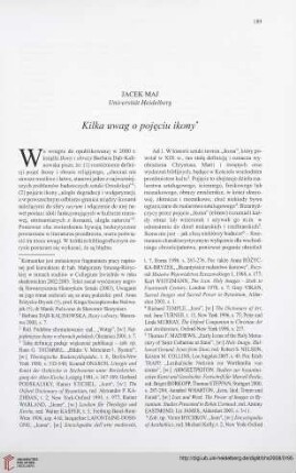 70: Kilka uwag o pojęciu ikony