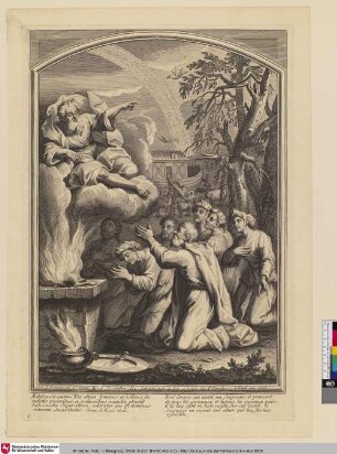 Noé Sacrifie du Seigneur à la sortie de l'Arche. [Noahs Dankopfer nach Verlassen der Arche]