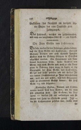 [Erster Bogen. - Dreyzehnter Bogen.]