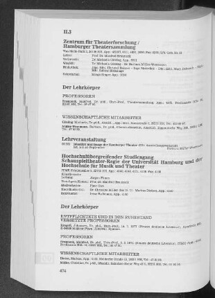 Zentrum für Theaterforschung/Hamburger Theatersammlung