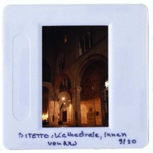 Bitetto, Kathedrale : Innenansicht, von Nordwesten