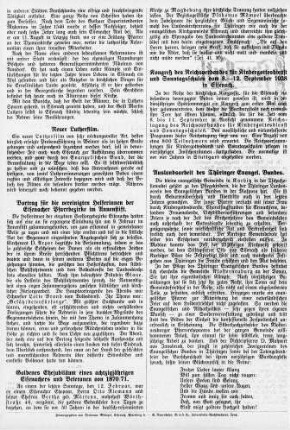Goldenes Ehejubiläum eines achtzigjährigen Eisenachers und Veteranen von 1870/71
