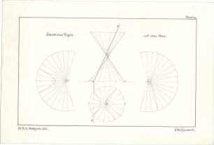 Reiffenstuel, Carl; Stuttgart; Studienarbeiten aus der darstellenden Geometrie - Geometrische Darstellungen