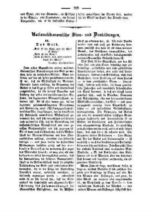 National-ökonomische Sinn- und Denkübungen