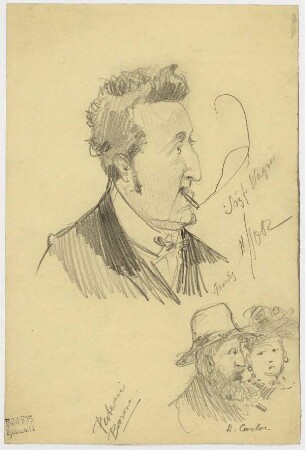 Gesichter aus Venedig, Portrait Sigfr. Wagners, Mann und Frau (D. Carlos)