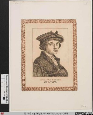 Bildnis Lucas Hugensz. van Leyden