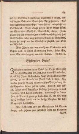 Siebender Brief.