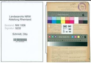 Entnazifizierung Otto Schmidt , geb. 27.06.1909 (Rechnungsfuehrer)