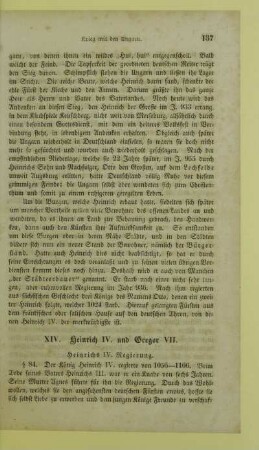 XIV. Heinrich IV. und Gregor VII.