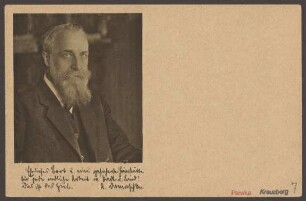 Werbepostkarte Präsidentschaftskandidatur Adolf Damaschke
