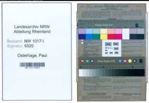 Entnazifizierung Paul Osterhage , geb. 15.06.1911 (Kaufmaennischer Angestellter)