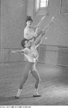 Dresden, Palucca Schule Dresden, Tanztraining mit Gret Palucca, 1958