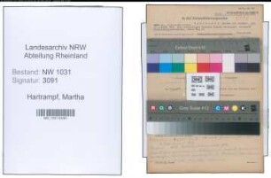 Entnazifizierung Martha Hartrampf , geb. 13.03.1908 ()
