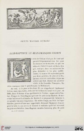 3. Pér. 20.1898: Jean-Baptiste et Jean-François Colson : petits maîtres oubliés