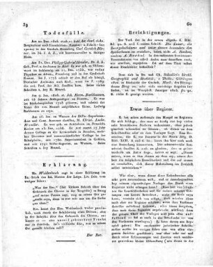 Etwas über Register.