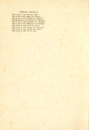 Errata. - Volume II.