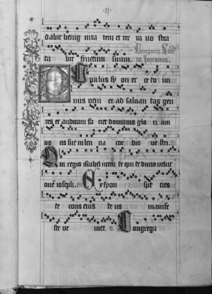 Graduale (Benediktinerhandschrift) — Initiale P