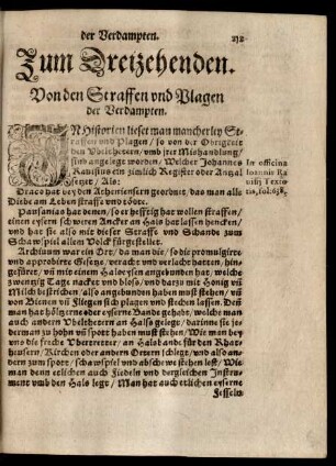 Zum Dreizehenden. Von der Straffen und Plagen der Verdampten.
