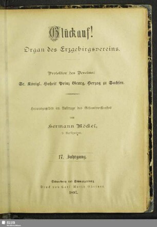 17.1897: Glückauf : Zeitschrift des Erzgebirgsvereins