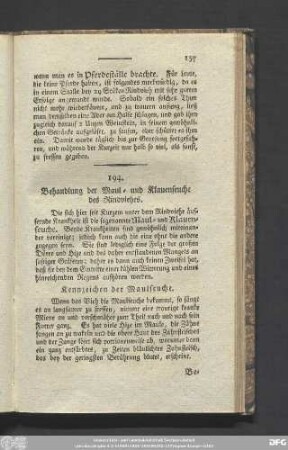 Kennzeichen der Maulseuche.