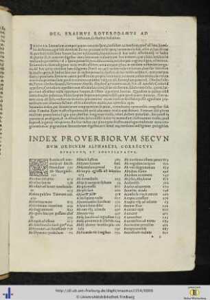 Index proverbiorum secundum ordinem alphabeti...