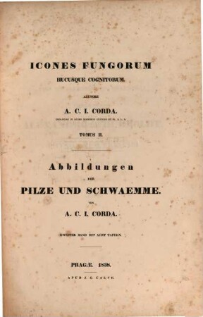 Icones Fungorum Hucusque Cognitorum, 2