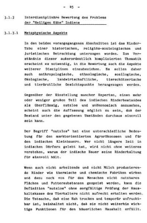 3.1.3.1 Metaphysische Aspekte